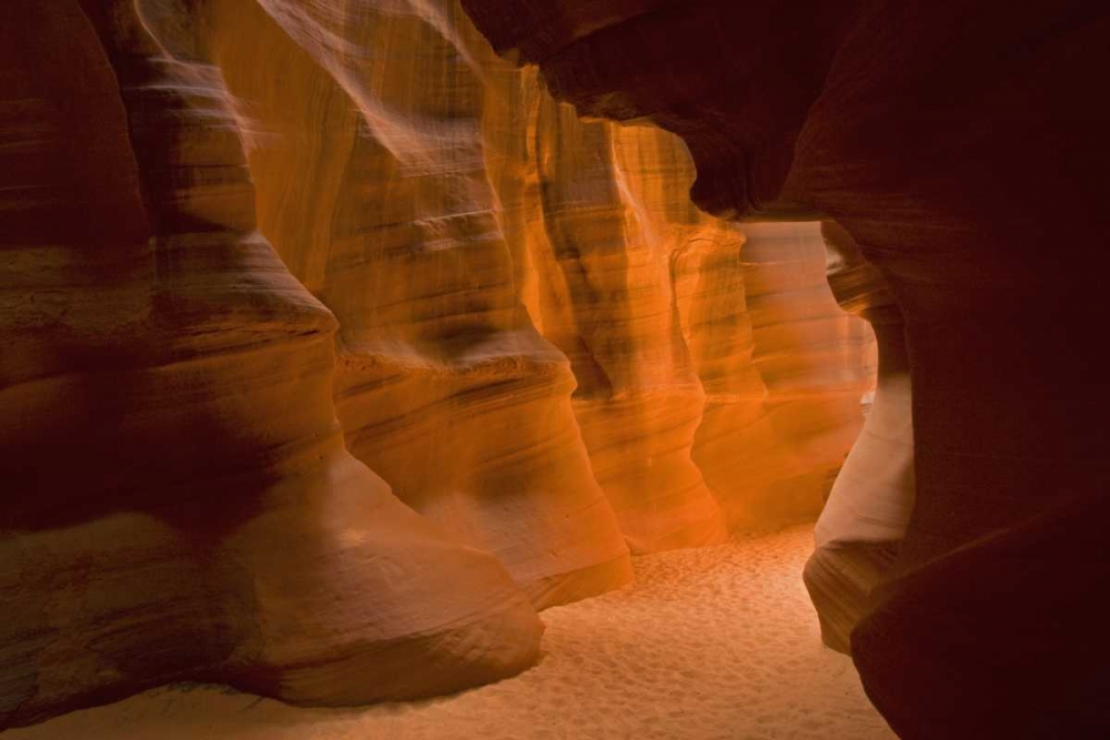 AZ Auntelope canyons glowing wall and floor art print by Cathy and Gordon Illg for $57.95 CAD