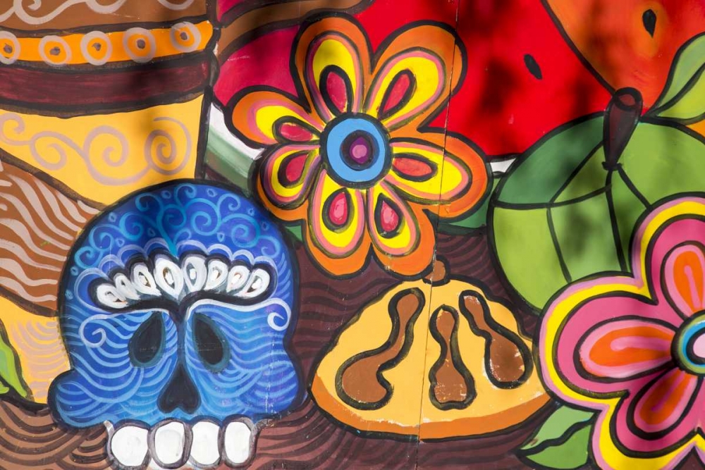 Arizona, Phoenix Colorful mural details art print by Wendy Kaveney for $57.95 CAD