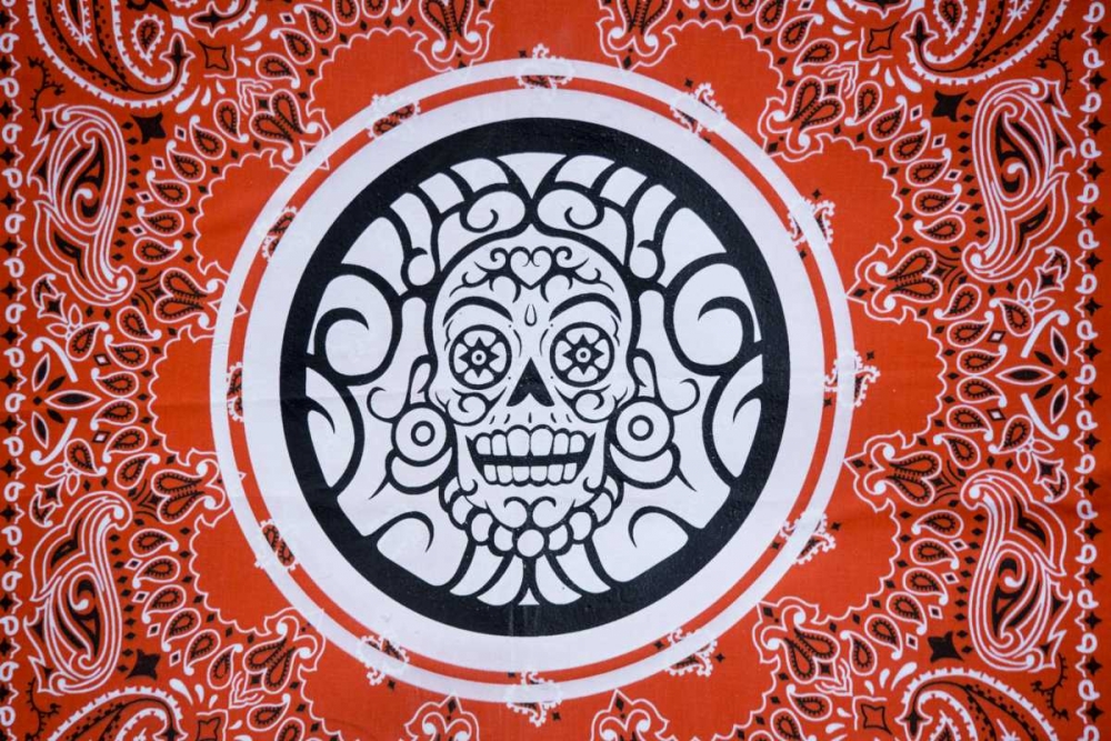Arizona, Phoenix Bandana with skull design art print by Wendy Kaveney for $57.95 CAD
