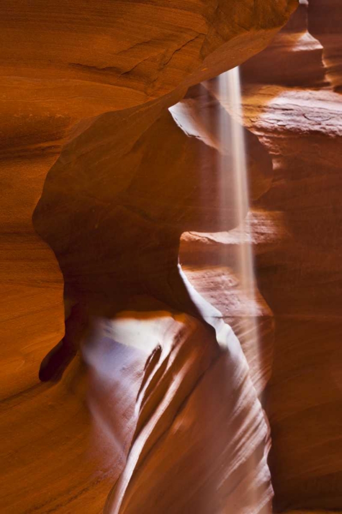 AZ, Antelope Canyon Falling sand in slot canyon art print by Nancy Rotenberg for $57.95 CAD