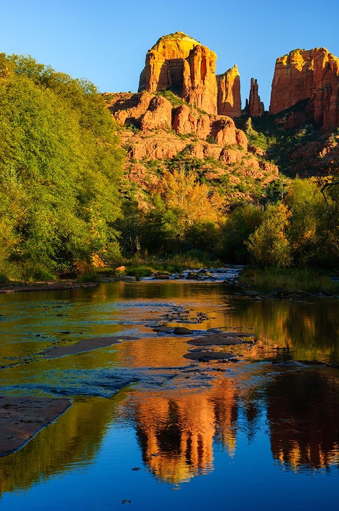 Sedona-Red Rock-Cathedral Rock art print by George Theodore for $57.95 CAD