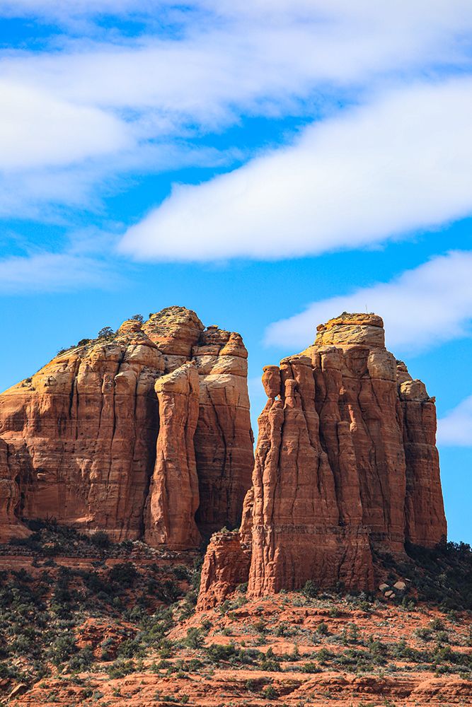 Sedona- Arizona- USA. Cathedral Rock- red rock formations art print by Jolly Sienda for $57.95 CAD