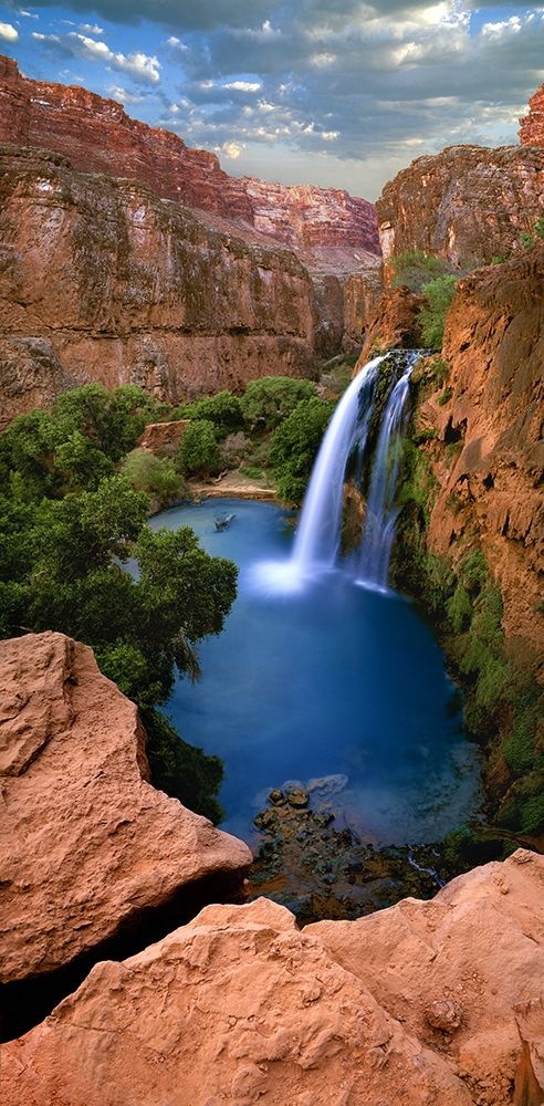 Havasu Falls at the bottom of the grand canyon art print by Steve Mohlenkamp for $57.95 CAD