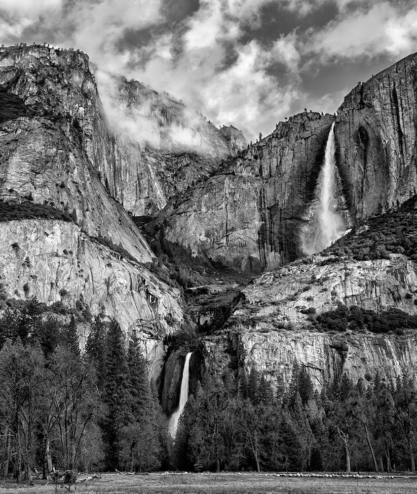 California-Yosemite National Park-Upper and Lower Yosemite Falls at sunrise art print by Ann Collins for $57.95 CAD