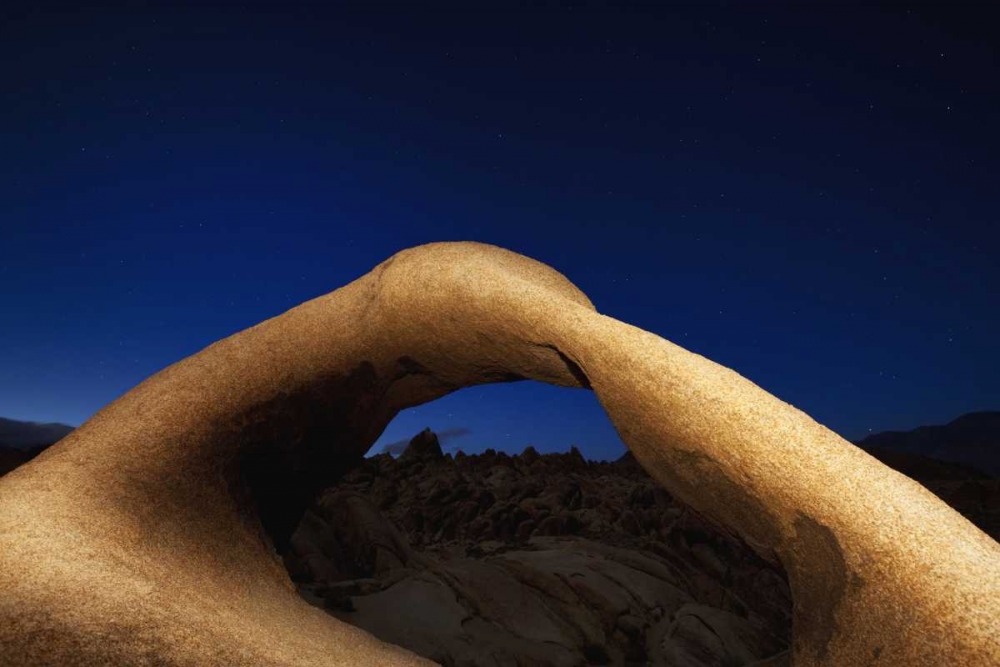 CA, Lone Pine Mobius Arch in the Alabama Hills art print by Dennis Flaherty for $57.95 CAD