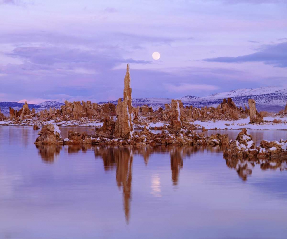 CA, Sierra Nevada Full Moon over Tufa Formations art print by Christopher Talbot Frank for $57.95 CAD