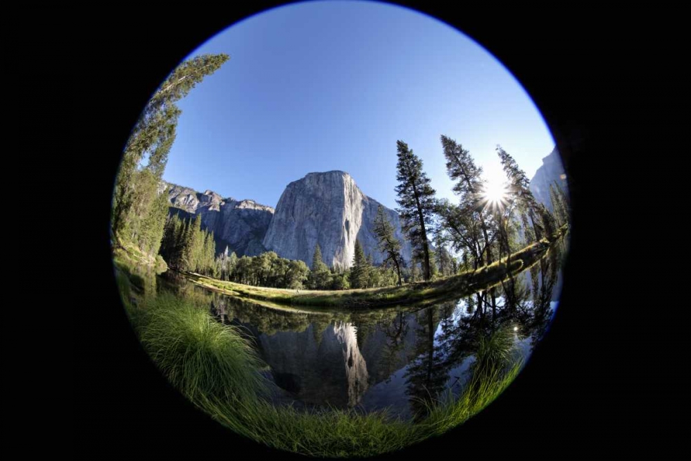 CA, Yosemite Capitan and the Merced River art print by Dennis Flaherty for $57.95 CAD