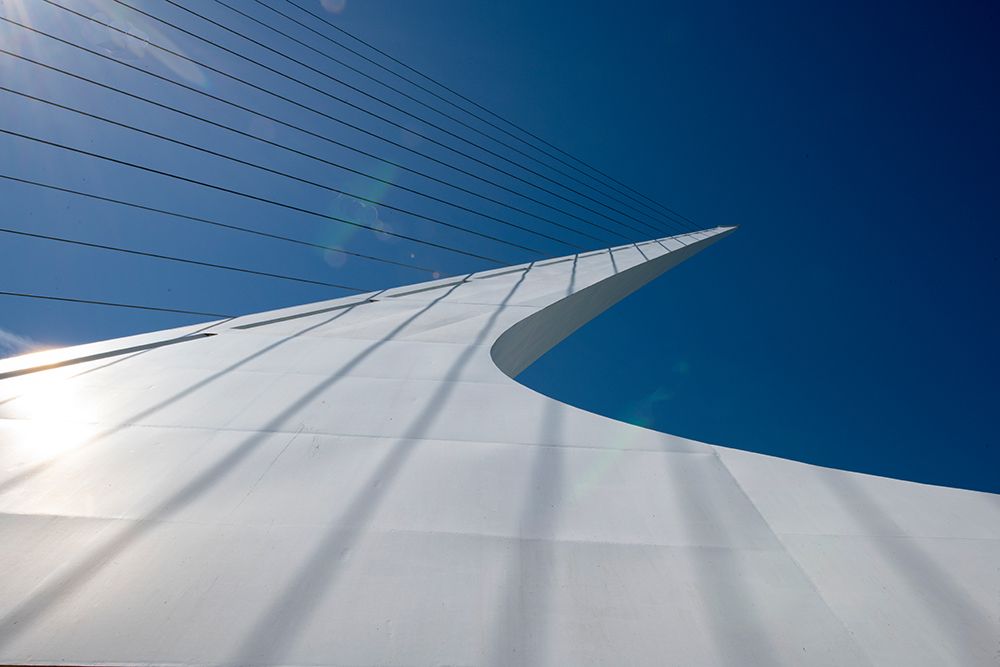 Graceful Sundial Bridge spanning the Sacramento River in Redding. art print by Betty Sederquist for $57.95 CAD