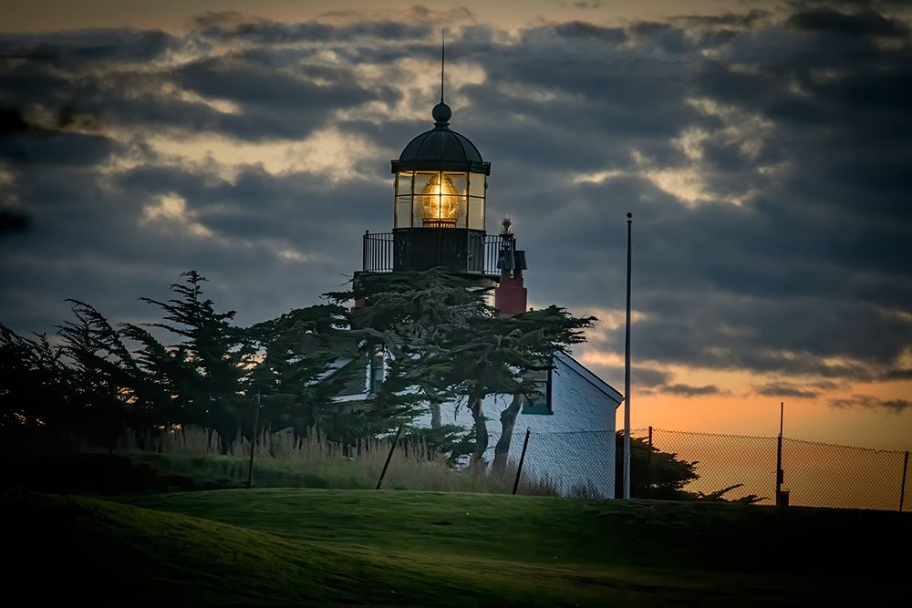 Point Pinos shines its light at sunset. art print by Betty Sederquist for $57.95 CAD