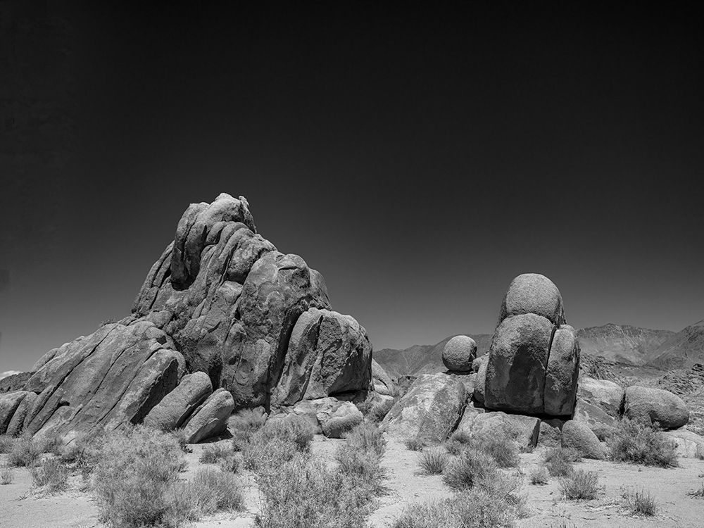 Rockpiles of the Alabama Hills served as a setting for hundreds of cowboy movies. art print by Betty Sederquist for $57.95 CAD
