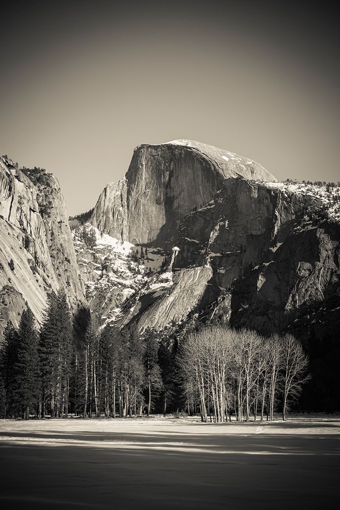 Afternoon light on Half Dome in winter-Yosemite National Park-California-USA art print by Russ Bishop for $57.95 CAD