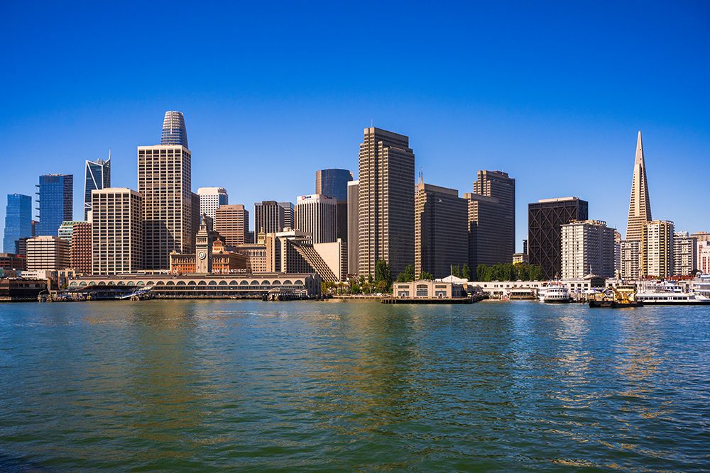 Downtown San Francisco from the San Francisco Bay, California, USA art print by Russ Bishop for $57.95 CAD