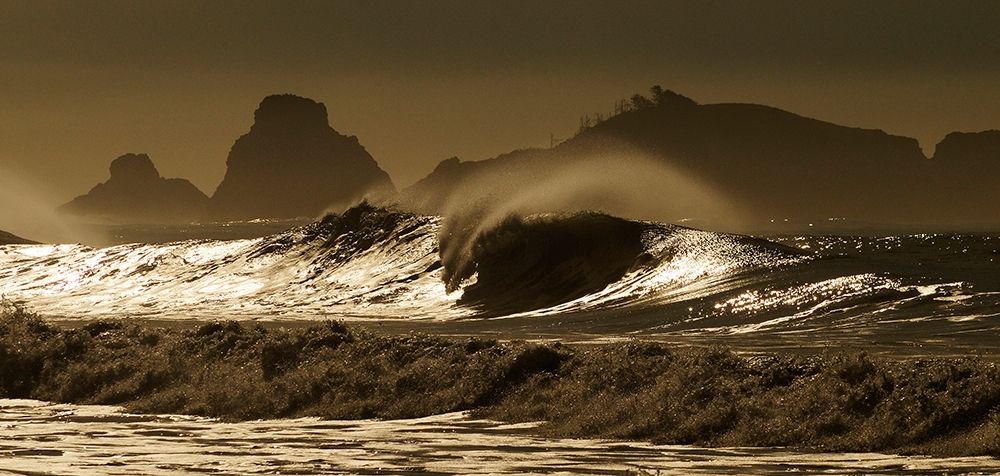 Crashing waves in the Pacific Ocean off northern California art print by Steve Mohlenkamp for $57.95 CAD