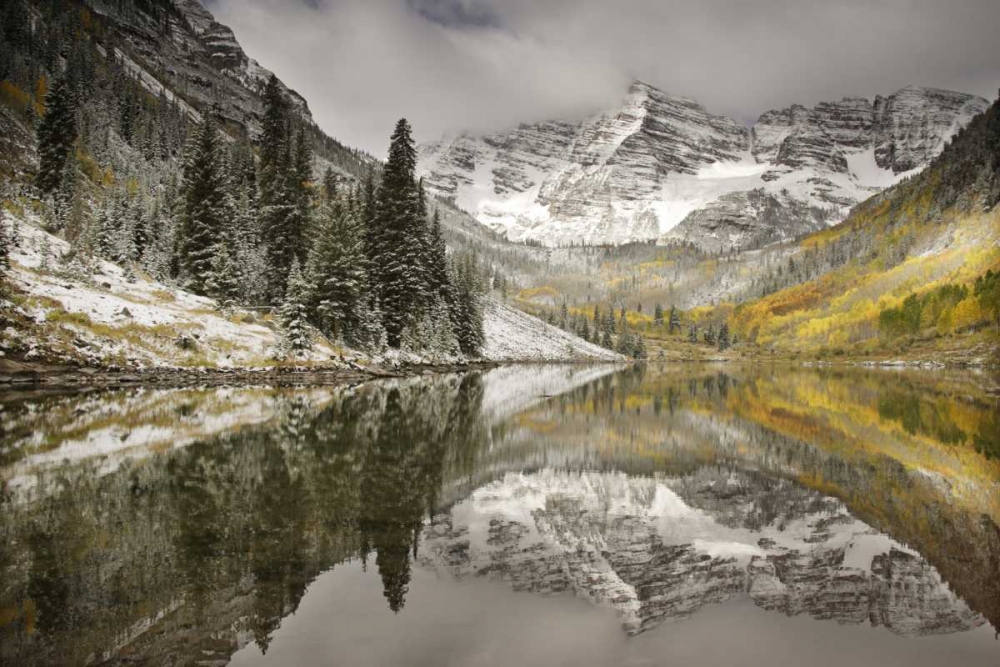 CO, White River NF, Morning on Maroon Bells peaks art print by Don Grall for $57.95 CAD
