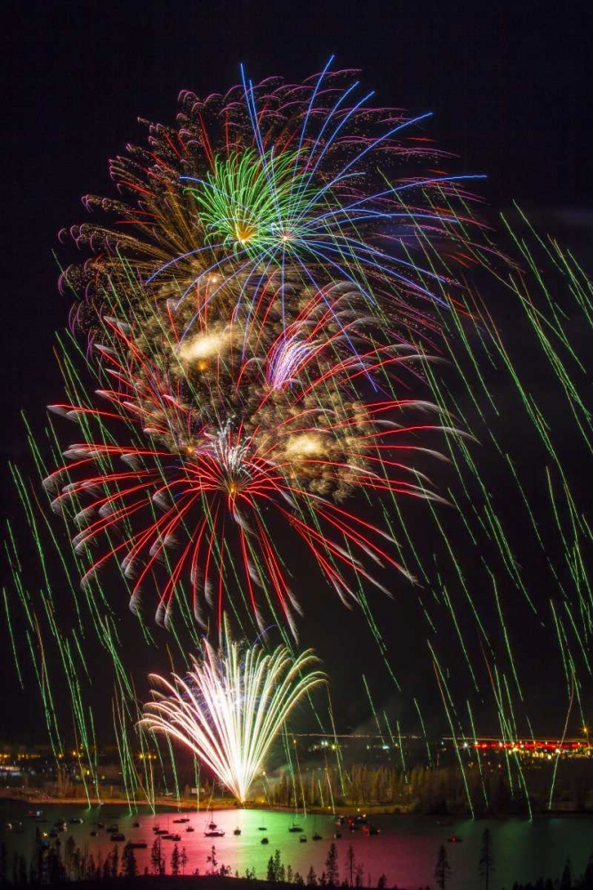 Colorado, Frisco Fireworks display on July 4th art print by Fred Lord for $57.95 CAD