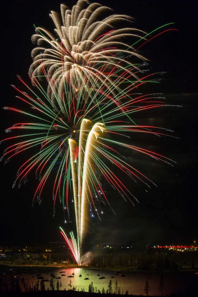 Colorado, Frisco Fireworks display on July 4th art print by Fred Lord for $57.95 CAD