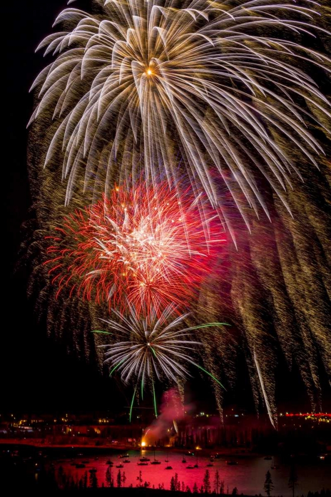 Colorado, Frisco Fireworks display on July 4th art print by Fred Lord for $57.95 CAD