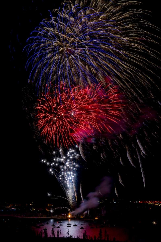 Colorado, Frisco Fireworks display on July 4th art print by Fred Lord for $57.95 CAD