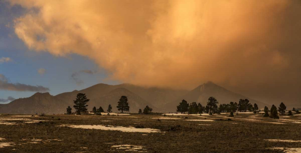 USA, Colorado, South Park A cloudy winter sunset art print by Don Grall for $57.95 CAD