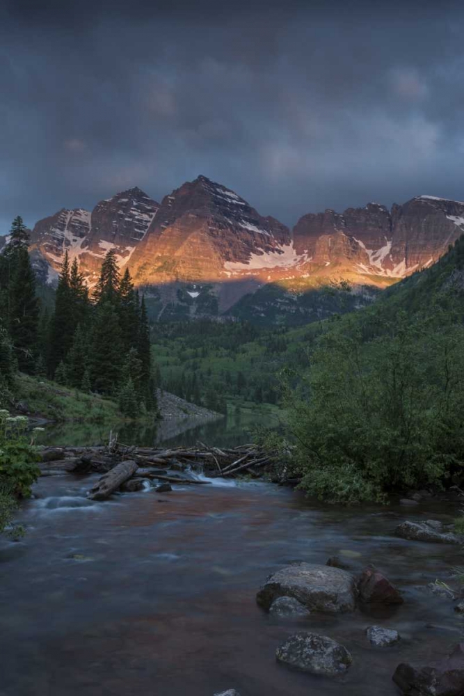 CO, Sunrise clouds on Maroon Bells mountains art print by Don Grall for $57.95 CAD