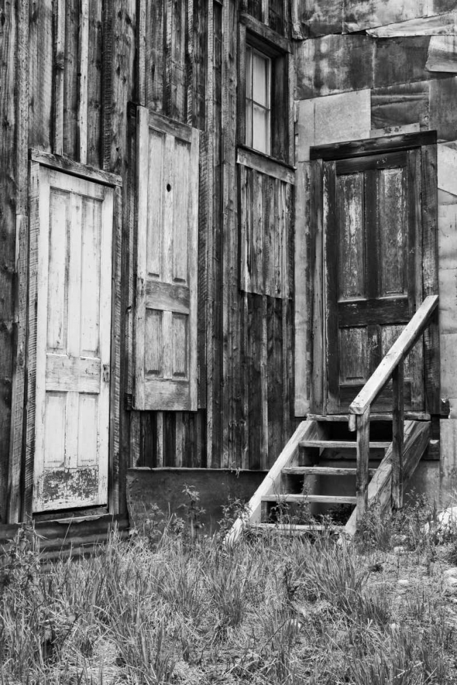 Colorado, St Elmo Weathered doors in building art print by Dennis Flaherty for $57.95 CAD