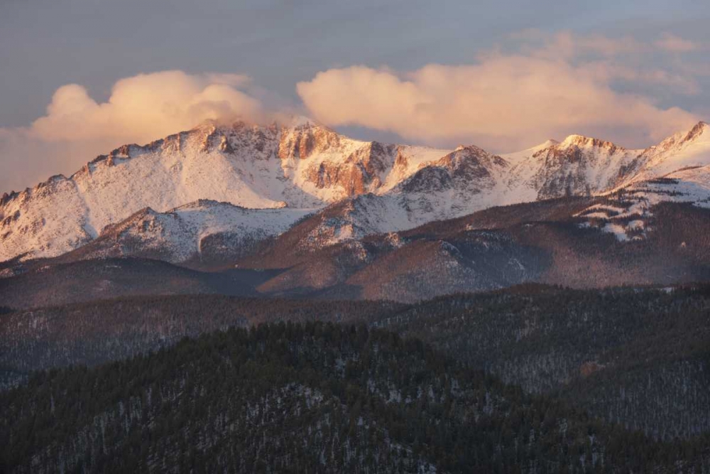 CO, Pike NF Clouds over Pikes Peak at sunrise art print by Don Grall for $57.95 CAD
