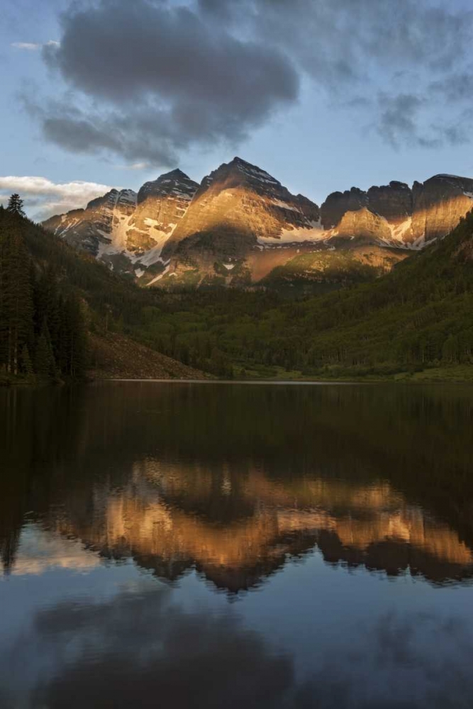 Colorado Sunrise on Maroon Bells mountains art print by Don Grall for $57.95 CAD