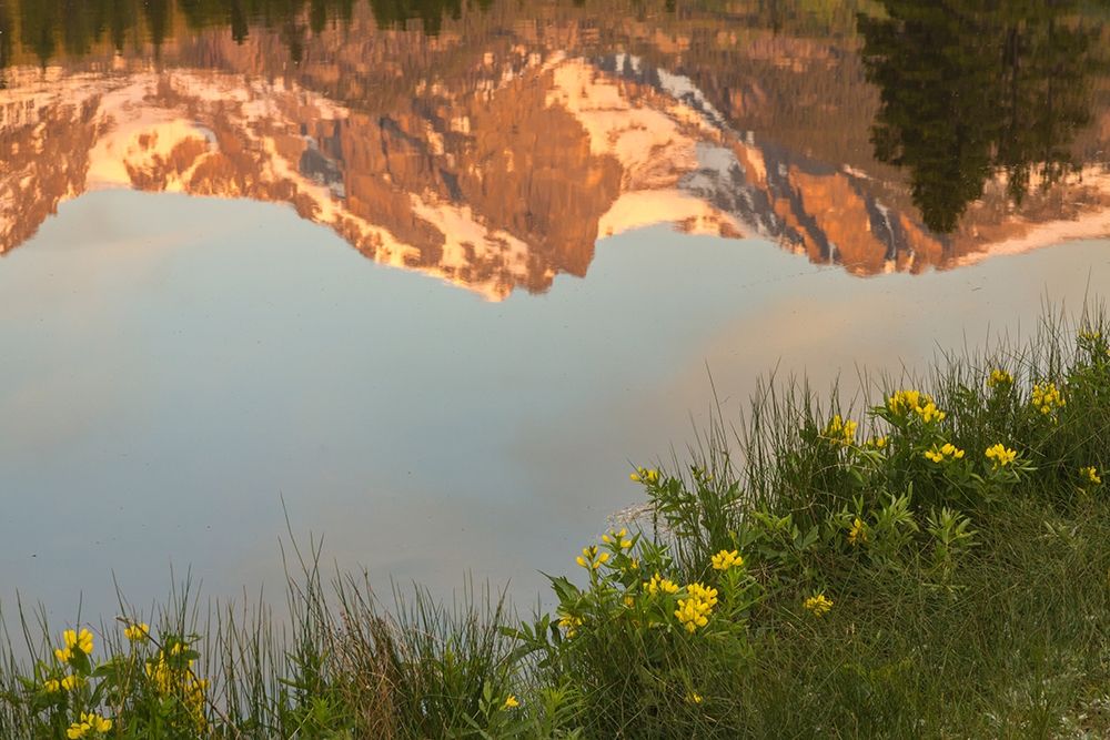 Colorado-Rock Mountain National Park Mountain reflection in Sprague Lake  art print by Jaynes Gallery for $57.95 CAD
