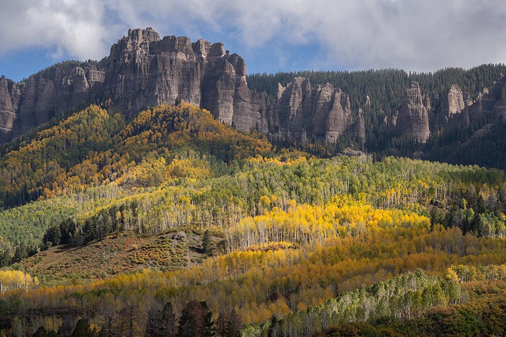 USA-Colorado-Uncompahgre National Forest Mountain and forest in autumn art print by Jaynes Gallery for $57.95 CAD