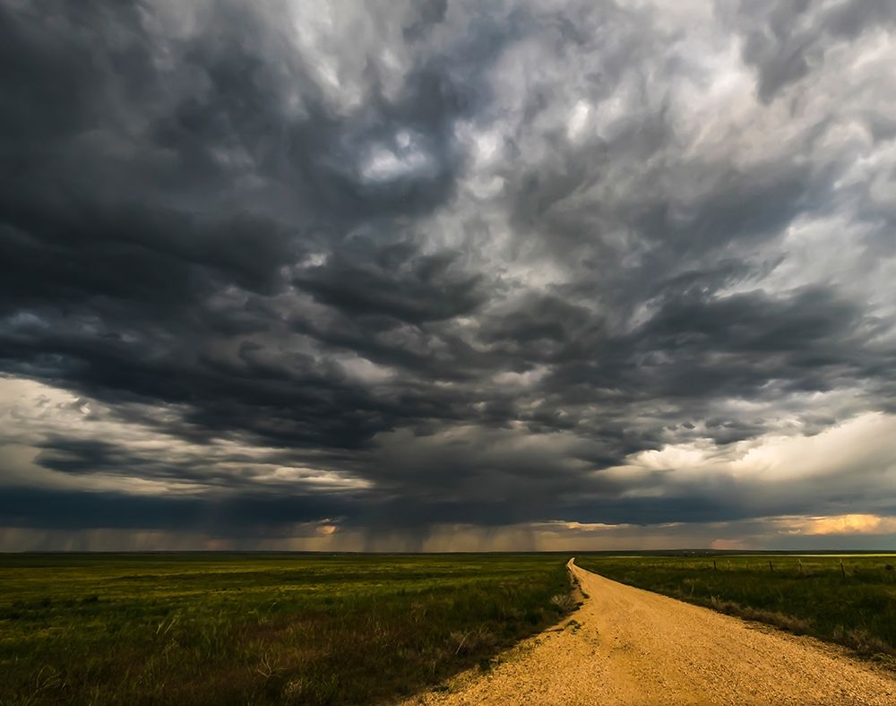 Colorado-Pawnee Grasslands-storm, art print by George Theodore for $57.95 CAD