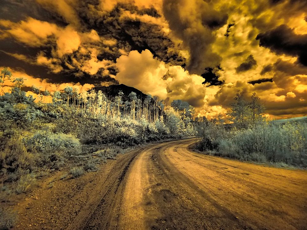 USA-Colorado Infrared of road through Kebler Pass art print by Terry Eggers for $57.95 CAD