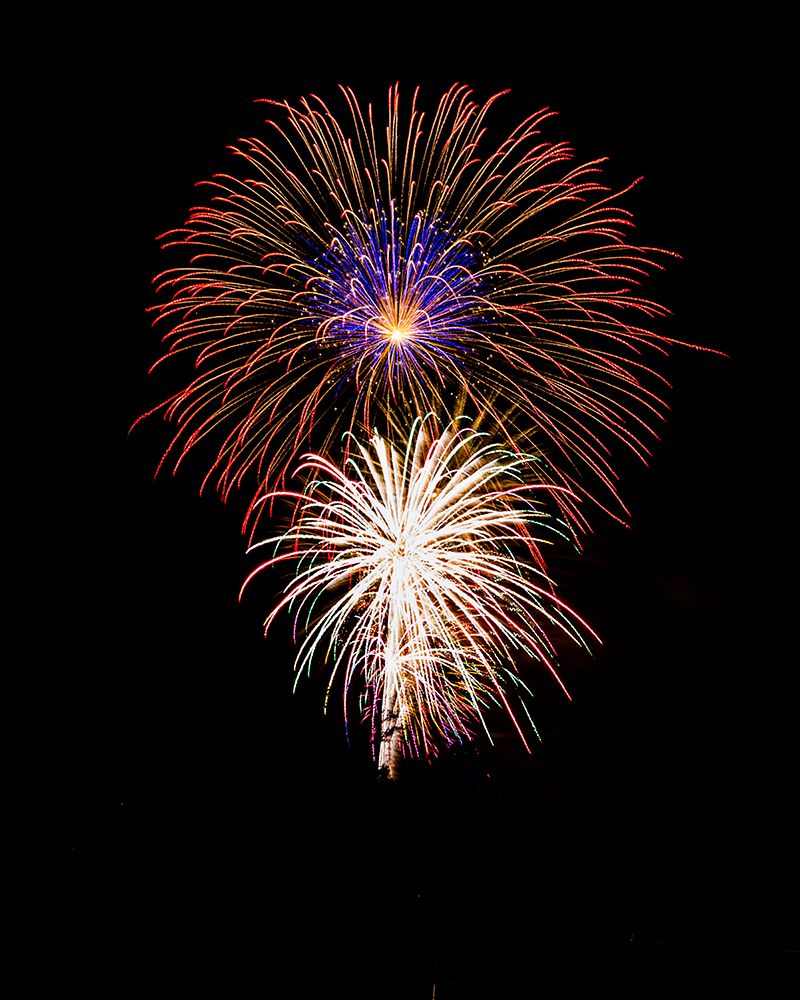 Fireworks on the 4th of July in Naples-Florida art print by Larry Richardson for $57.95 CAD