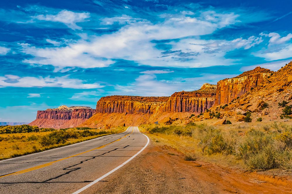 Colorful Cliffs-Highway 211-Canyonlands National Park-Needles District-Utah art print by William Perry for $57.95 CAD