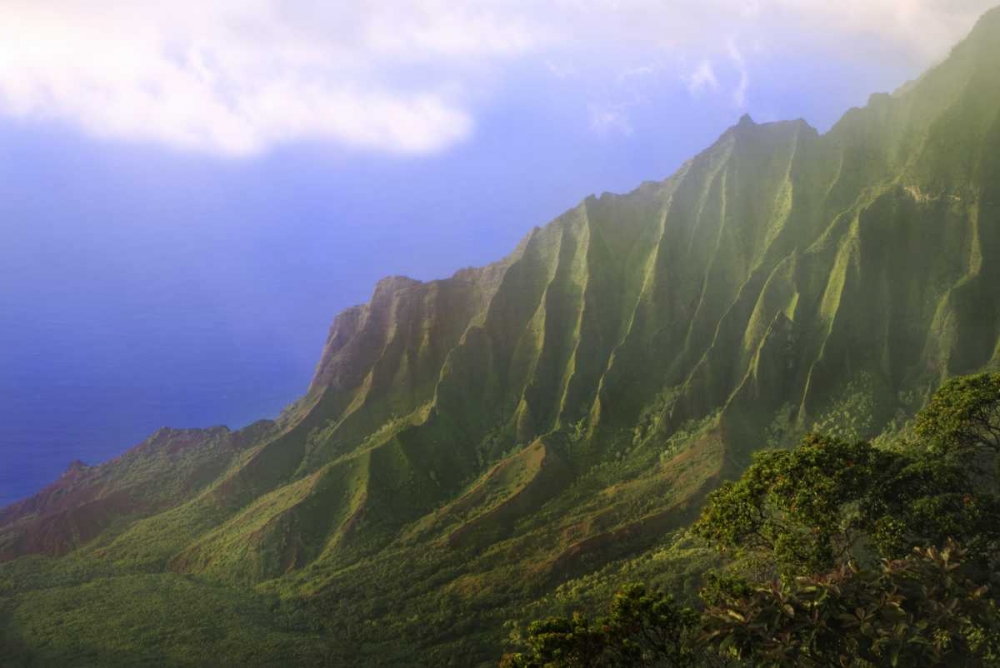 HI, Kauai Landscape of the Na Pali Coast art print by Dennis Flaherty for $57.95 CAD