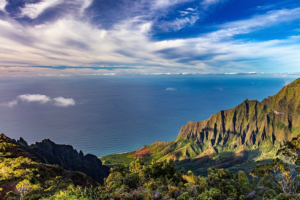 The Napali Coast Wilderness at Kokee State Park in Kauai-Hawaii-USA art print by Chuck Haney for $57.95 CAD