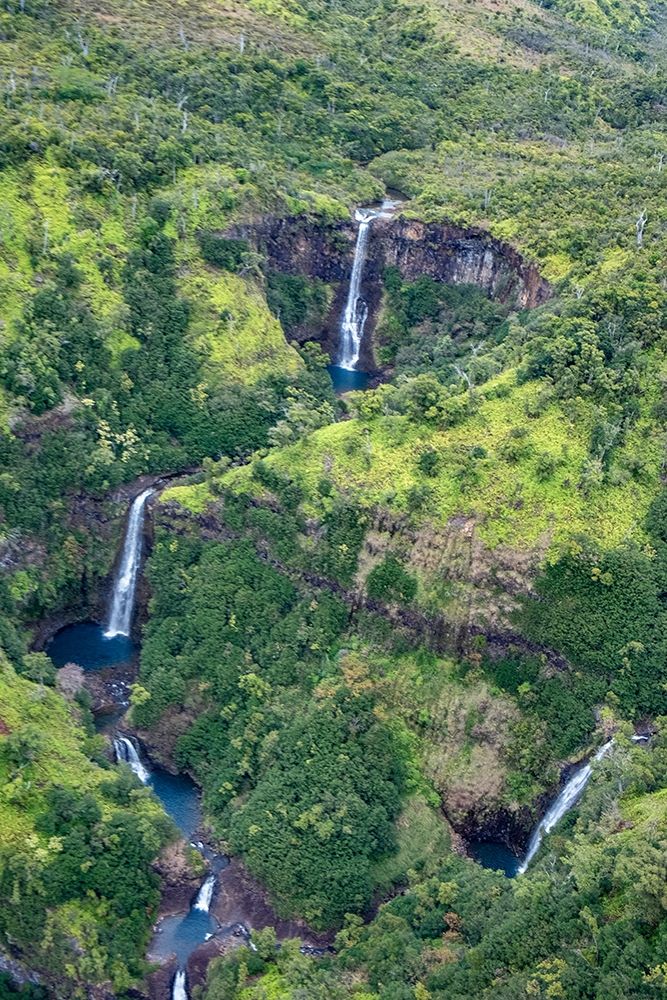 Waterfalls in Waimea Canyon State Park-Kauai-Hawaii-USA art print by Jim Engelbrecht for $57.95 CAD