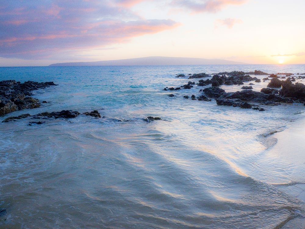 Hawaii-Maui-Makena and hidden beach at sunset art print by Sylvia Gulin for $57.95 CAD
