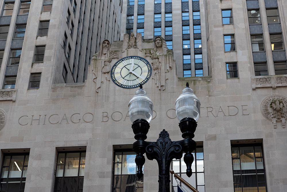 Chicago Board of Trade Building in Chicago Loop, Art Deco style built in 1930. art print by Alan Klehr for $57.95 CAD