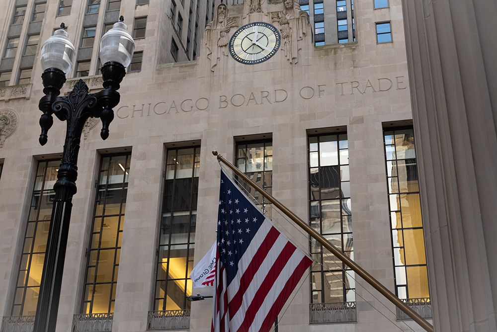 Chicago Board of Trade Building in Chicago Loop, Art Deco style built in 1930. art print by Alan Klehr for $57.95 CAD
