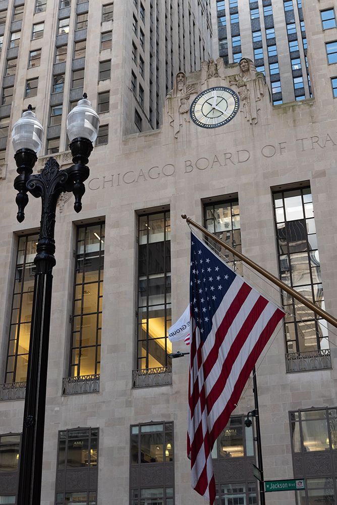 Chicago Board of Trade Building in Chicago Loop, Art Deco style built in 1930. art print by Alan Klehr for $57.95 CAD