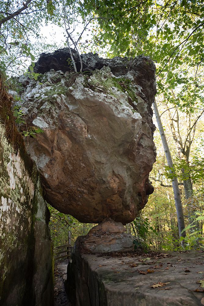 Hiking trail Giant City State Park part of the Shawnee National Forest in southern Illinois art print by Alan Klehr for $57.95 CAD