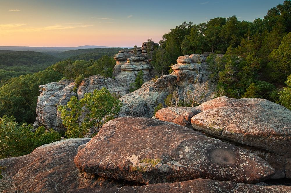 Garden of the Gods Recreation Area-Shawnee National Forest-Illinois art print by Alan Majchrowicz for $57.95 CAD