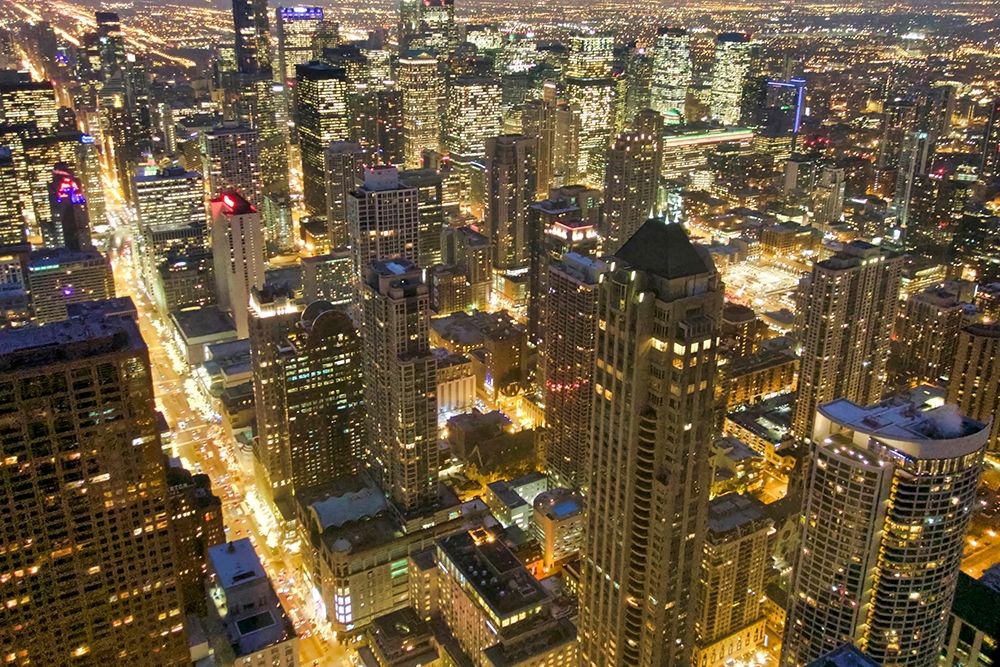 Illinois-Chicago-city view from atop Hancock Tower art print by Michele Molinari for $57.95 CAD