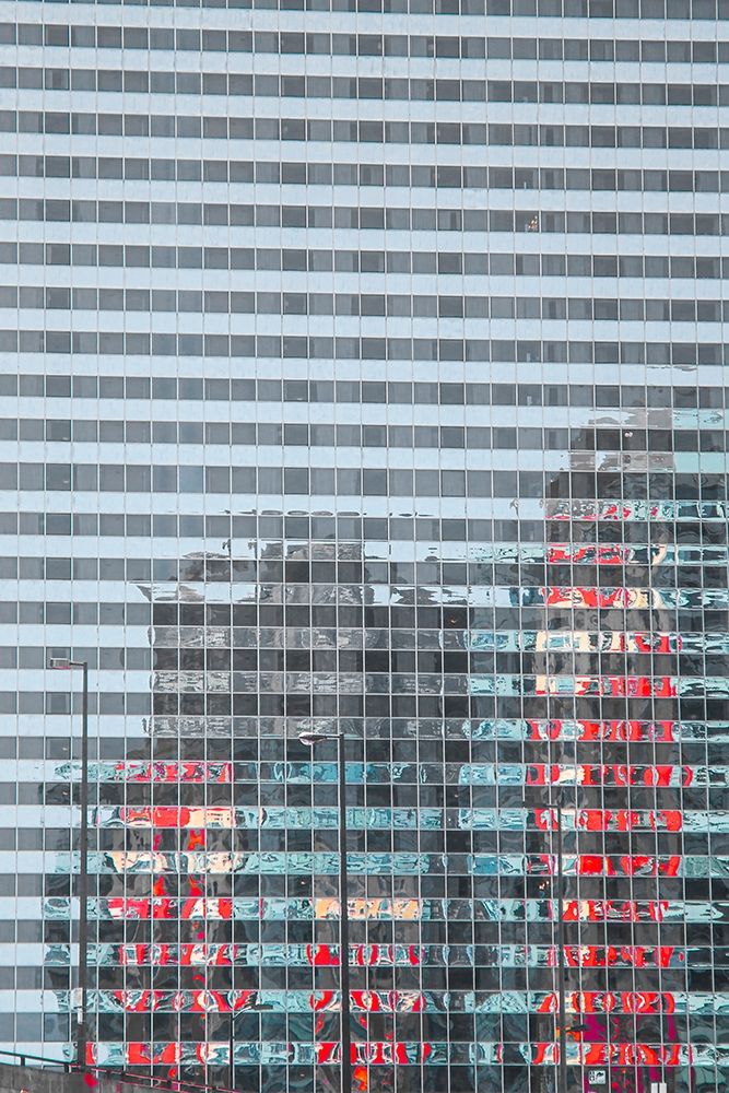 Shot from the Chicago River in downtown Chicago-reflections of city skyline art print by Mallorie Ostrowitz for $57.95 CAD