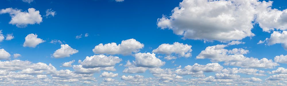 Cumulus clouds against blue sky-Marion County-Illinois art print by Richard and Susan Day for $57.95 CAD