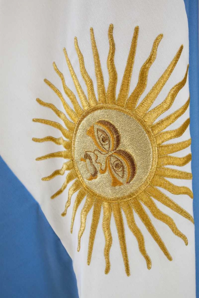 Argentina, Mendoza Sunburst on Argentinas flag art print by Wendy Kaveney for $57.95 CAD