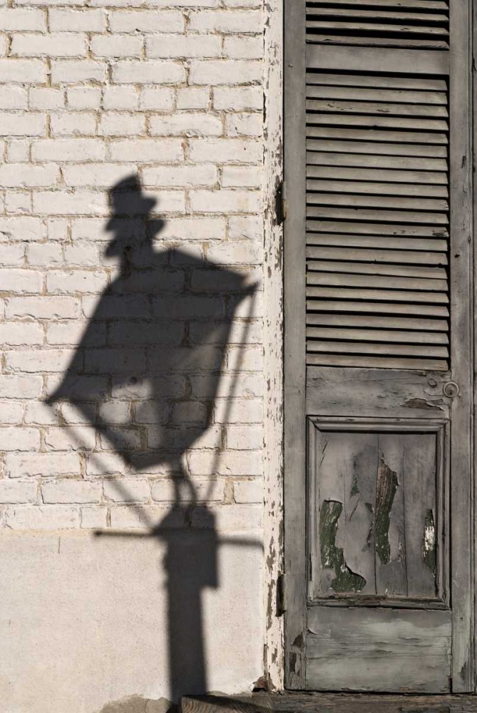 Louisiana, New Orleans Street lamps shadow art print by Wendy Kaveney for $57.95 CAD
