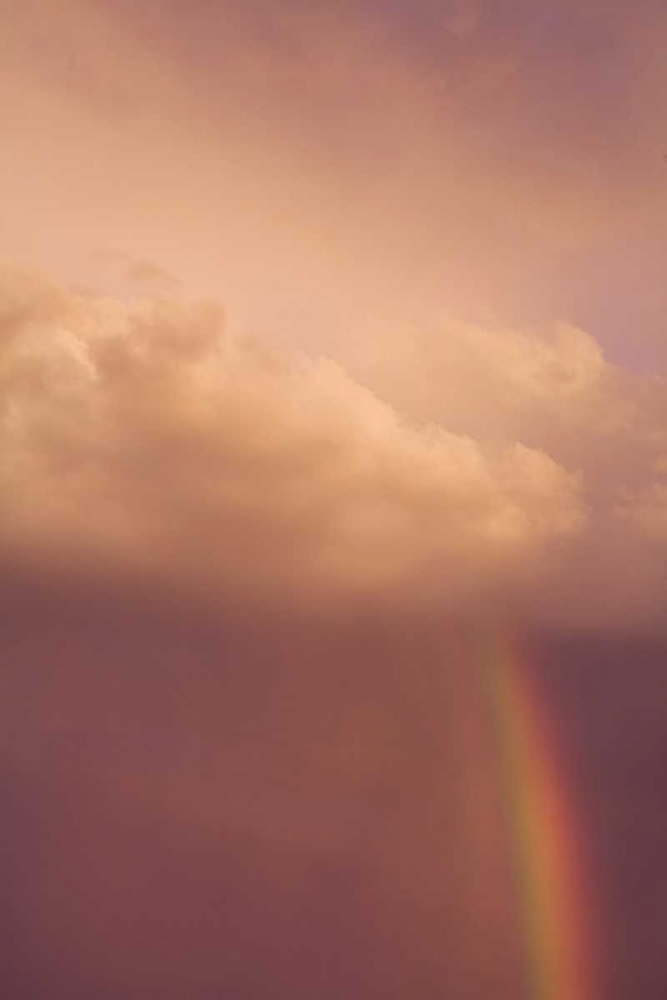 ME, Harpswell Rainbow through a stormy sky art print by Kathleen Clemons for $57.95 CAD