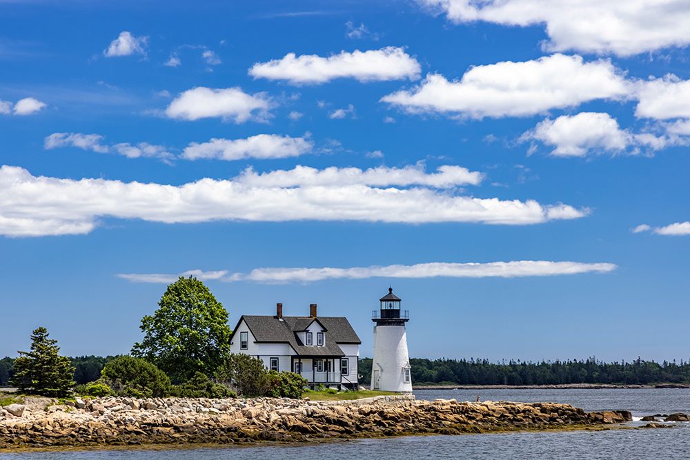Lighthouse in Prospect Harbor-Maine-USA art print by Chuck Haney for $57.95 CAD