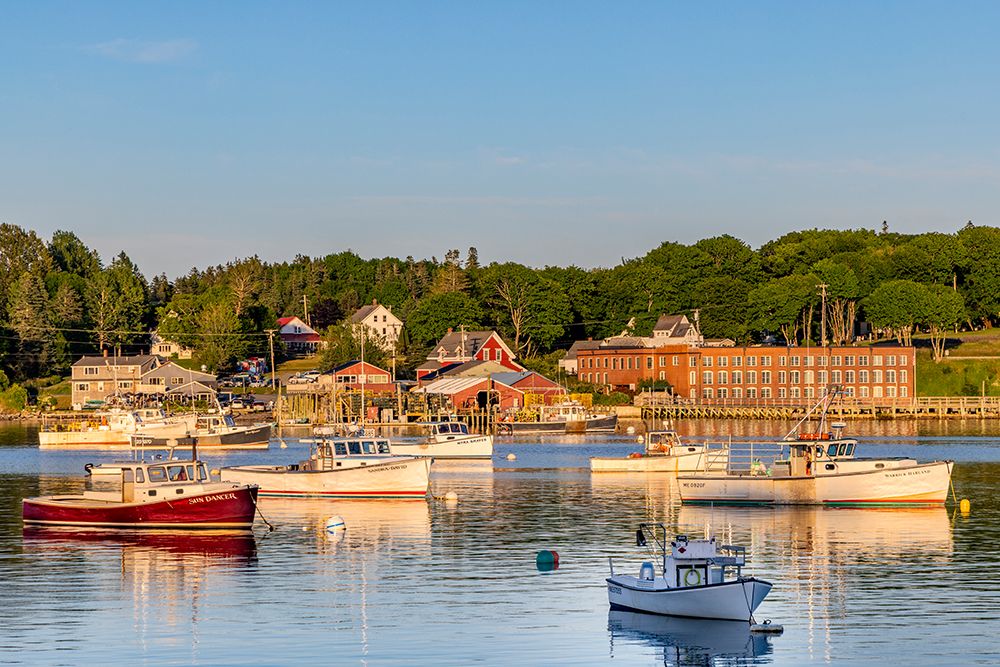 Fishing boats in harbor in Bernard-Maine-USA art print by Chuck Haney for $57.95 CAD